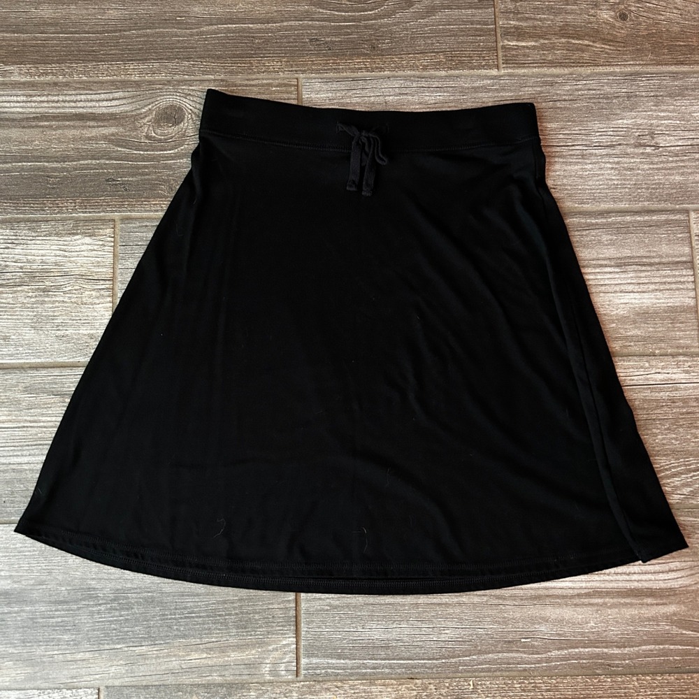 Old Navy Black Casual T-shirt Material Skirt, XS